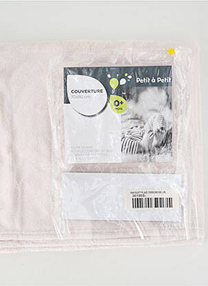 Plaid tissage polaire beige PETIT À PETIT enfant