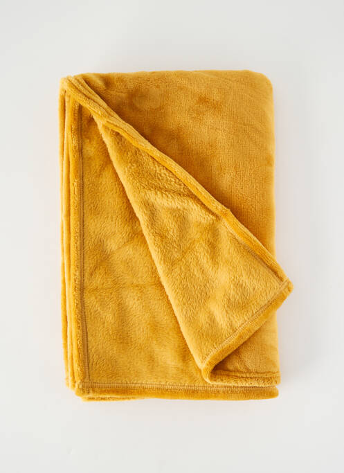 Plaid tissage polaire jaune PETIT À PETIT enfant