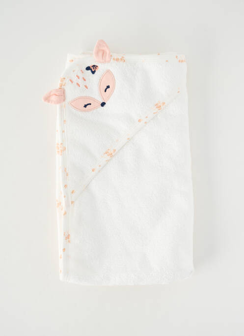 Drap de bain blanc P'TIT BISOU enfant