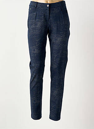 Pantalon slim stretch taille normale bleu GREGORY PAT femme