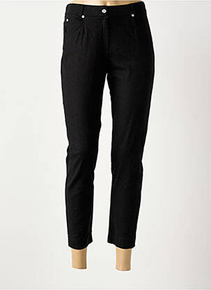 Pantalon 7/8 stretch taille normale noir GUY DUBOUIS femme
