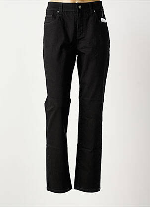 Jeans coupe slim stretch taille normale noir ANNA MONTANA femme