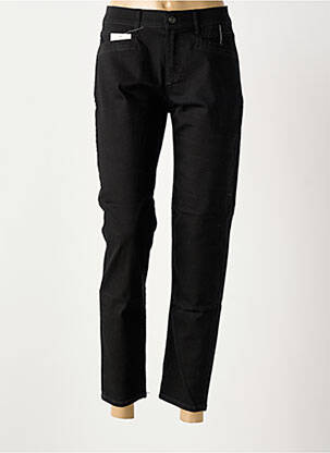 Jeans coupe slim stretch taille normale noir ANNA MONTANA femme