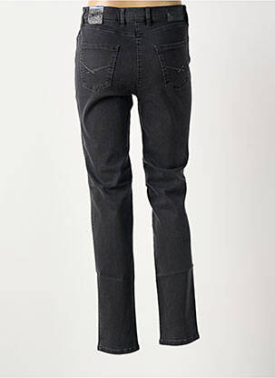 Jeans coupe slim stretch taille haute noir TONI femme