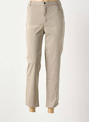 Jeans coupe slim stretch taille normale beige ANANKE femme