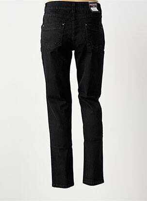 Jeans coupe slim stretch taille normale noir ANNA MONTANA femme
