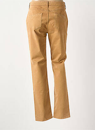 Pantalon slim tissage popeline taille normale beige GUY DUBOUIS femme