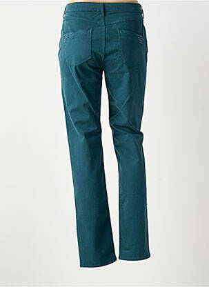 Pantalon slim tissage popeline taille normale vert GUY DUBOUIS femme