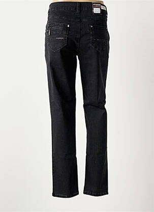 Jeans coupe slim stretch taille normale noir ANNA MONTANA femme