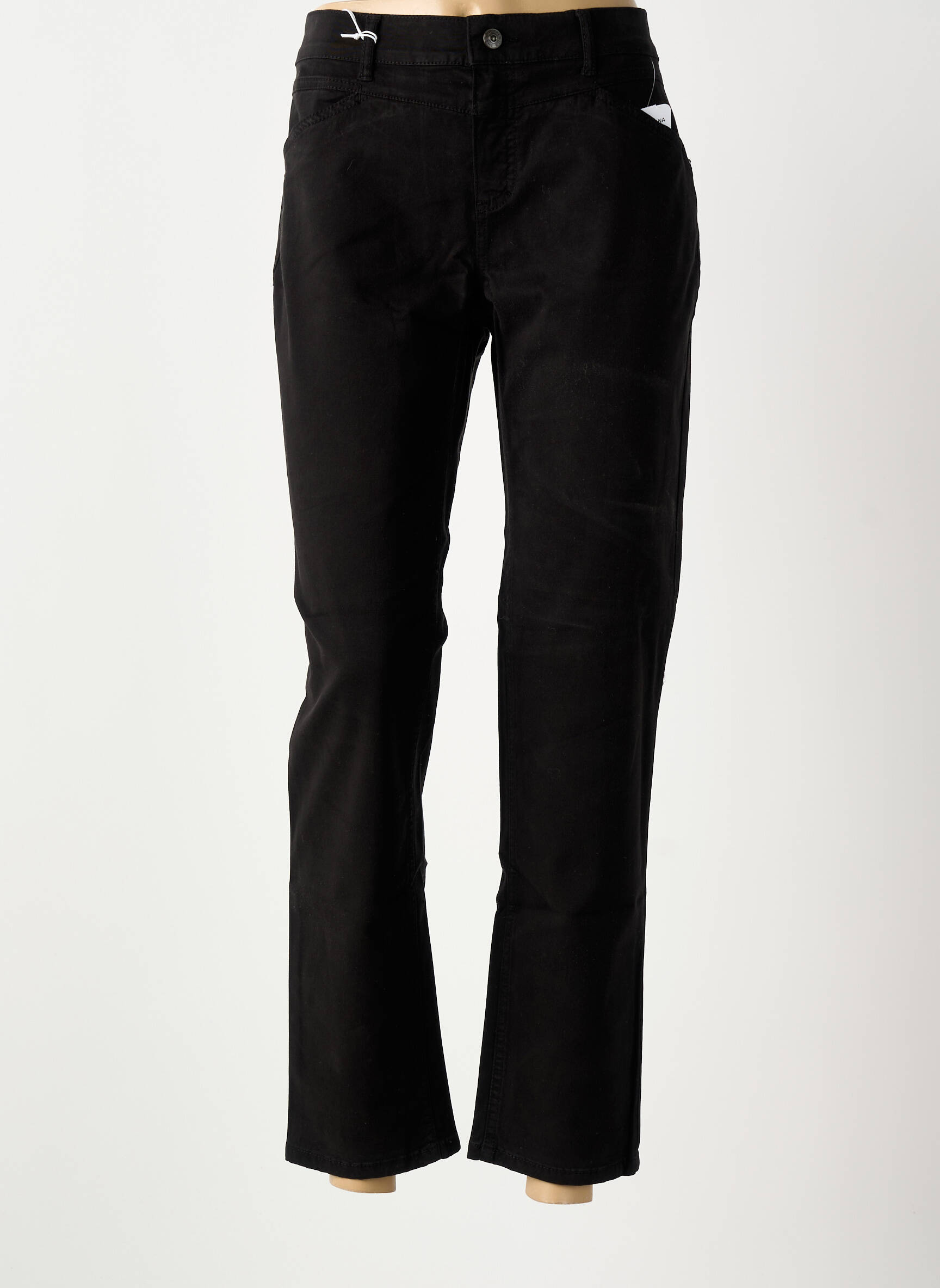Jeans coupe slim taille normale taille normale noir ANNA MONTANA femme