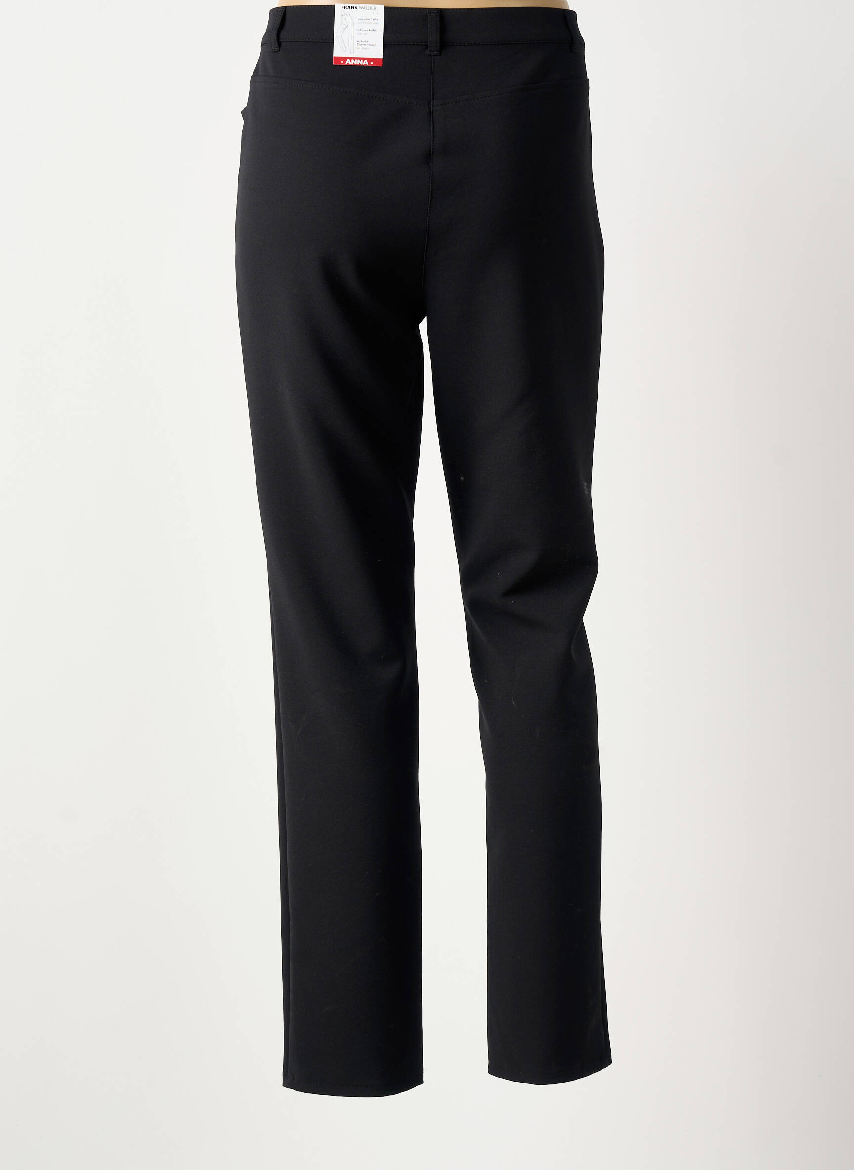 Pantalon slim taille normale taille normale noir FRANK WALDER femme