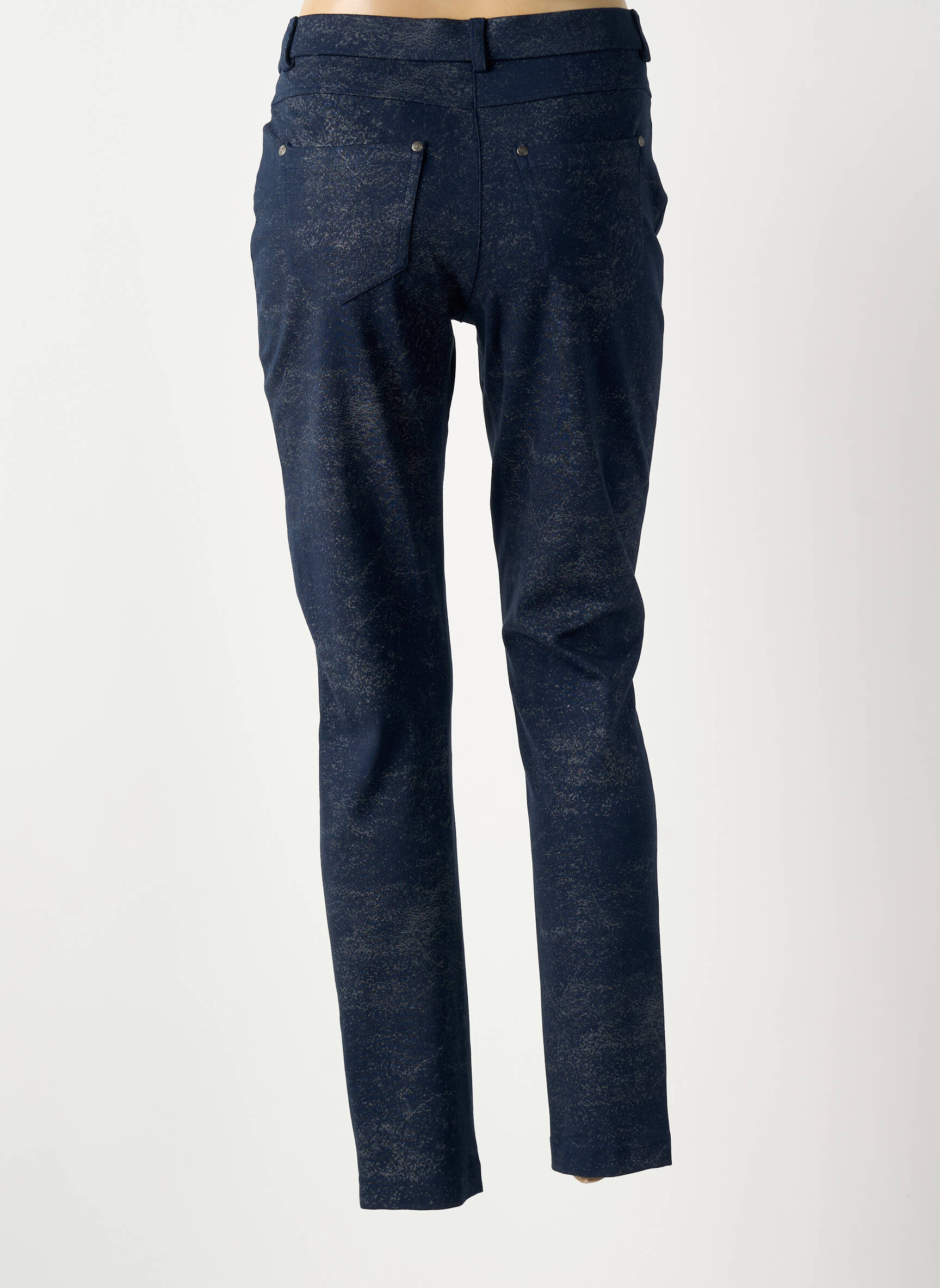 Pantalon slim stretch taille normale bleu GREGORY PAT femme