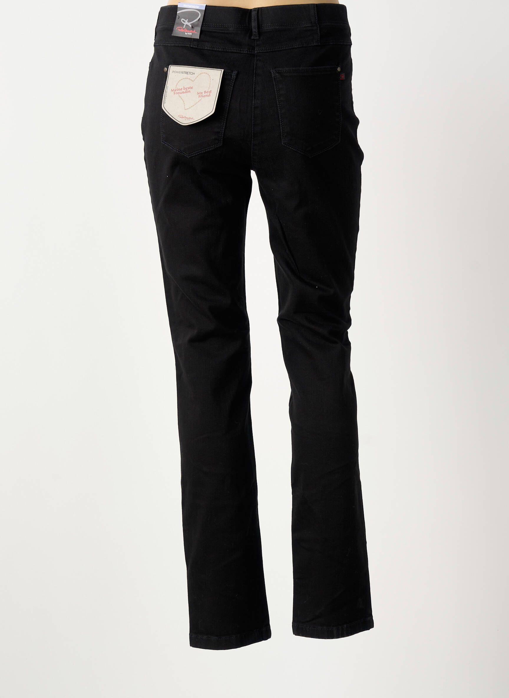 Jeans coupe slim stretch taille normale noir TONI femme