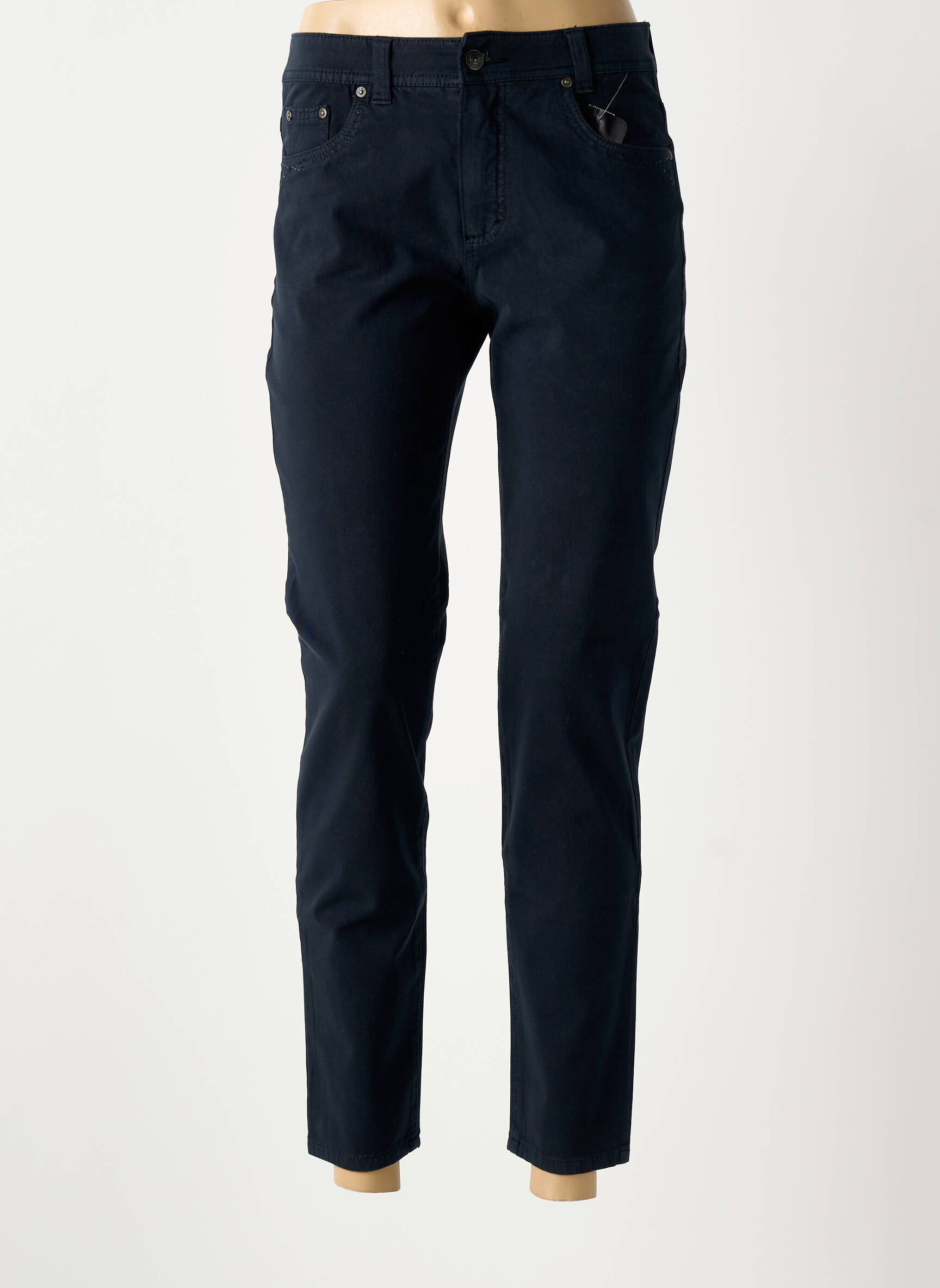 Jeans coupe slim stretch taille normale bleu ANNA MARIA femme
