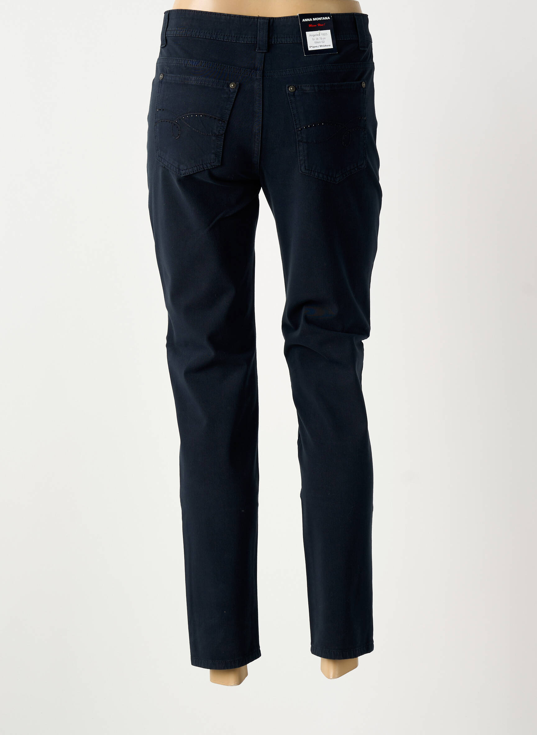 Jeans coupe slim stretch taille normale bleu ANNA MARIA femme