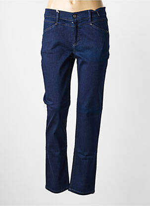 Jeans coupe slim stretch taille normale bleu ANNA MONTANA femme