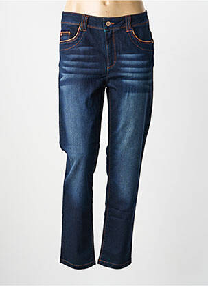 Jeans coupe droite stretch taille normale bleu THOMAS RABE femme
