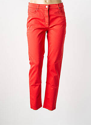 Pantalon slim tissage popeline taille normale rouge BETTY BARCLAY femme