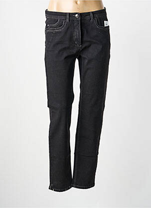 Jeans coupe droite stretch taille normale noir BARBARA LEBEK femme