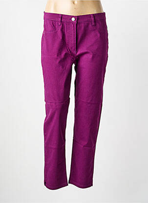 Pantalon droit stretch taille normale violet BETTY BARCLAY femme