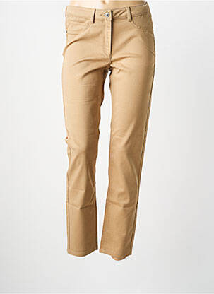 Pantalon droit stretch taille normale beige BARBARA LEBEK femme
