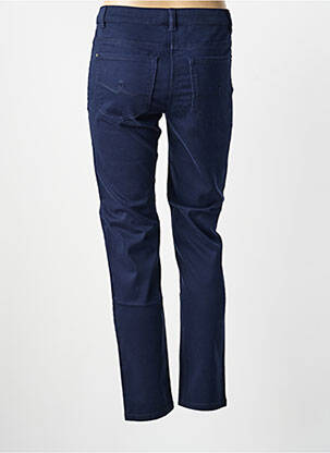 Pantalon droit stretch taille normale bleu BARBARA LEBEK femme