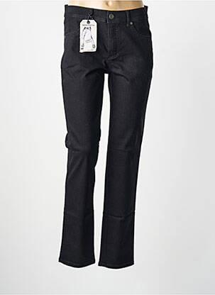 Pantalon slim stretch taille normale noir ANNA MONTANA femme