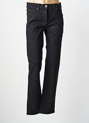 Jeans coupe droite stretch taille normale noir ANNA MONTANA femme