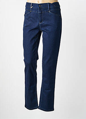 Jeans coupe droite stretch taille normale bleu ANNA MONTANA femme