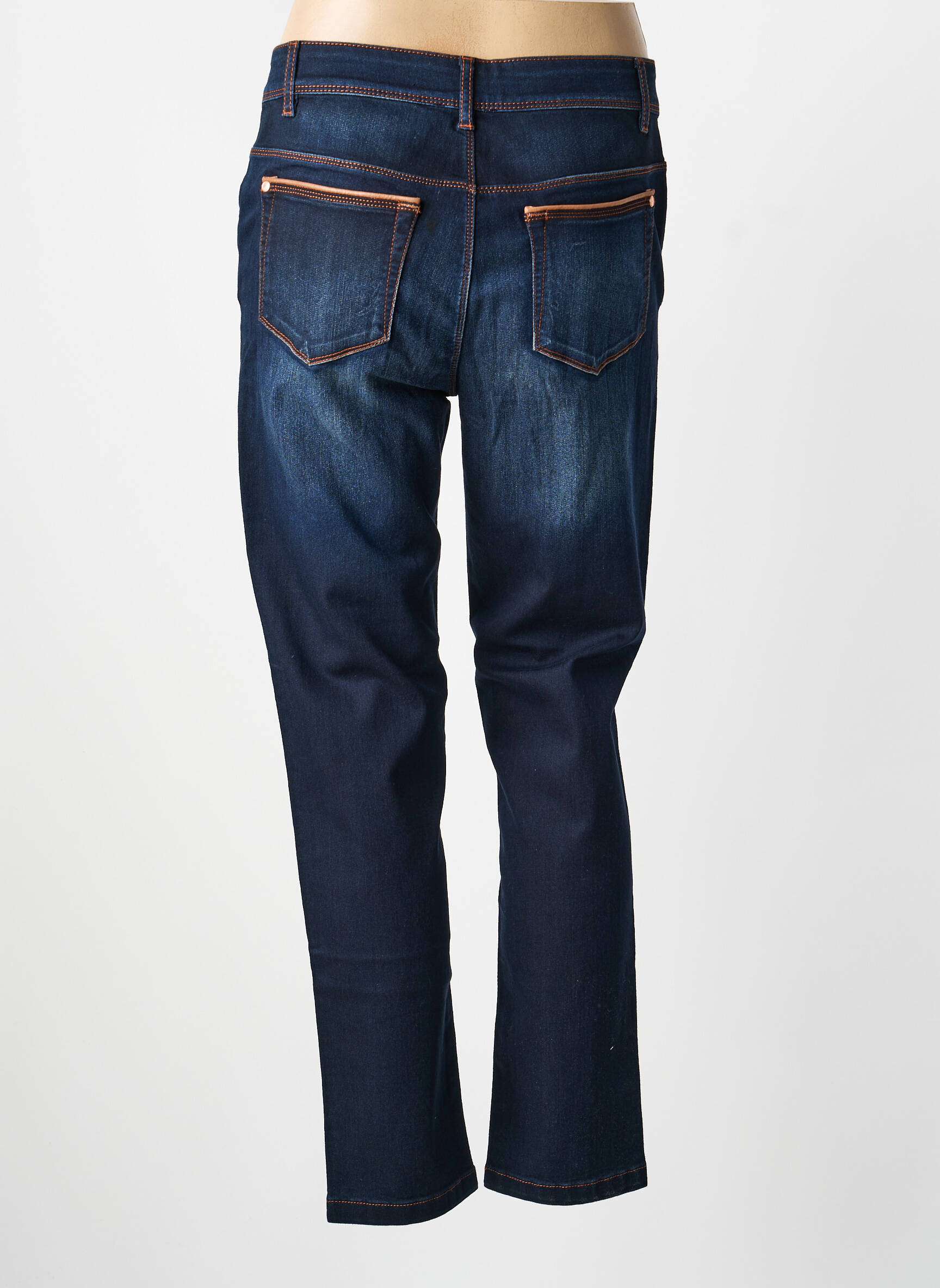 Jeans coupe droite stretch taille normale bleu THOMAS RABE femme