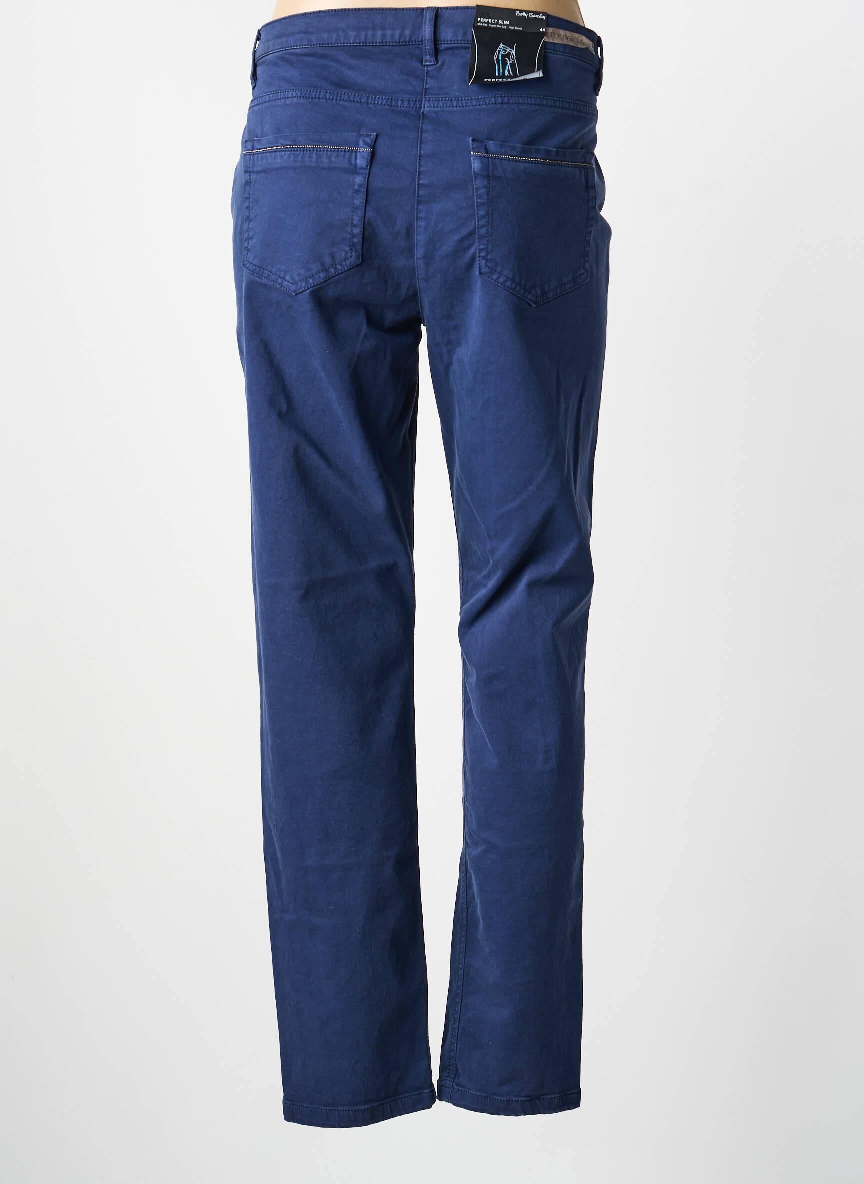 Pantalon droit stretch taille normale bleu BETTY BARCLAY femme