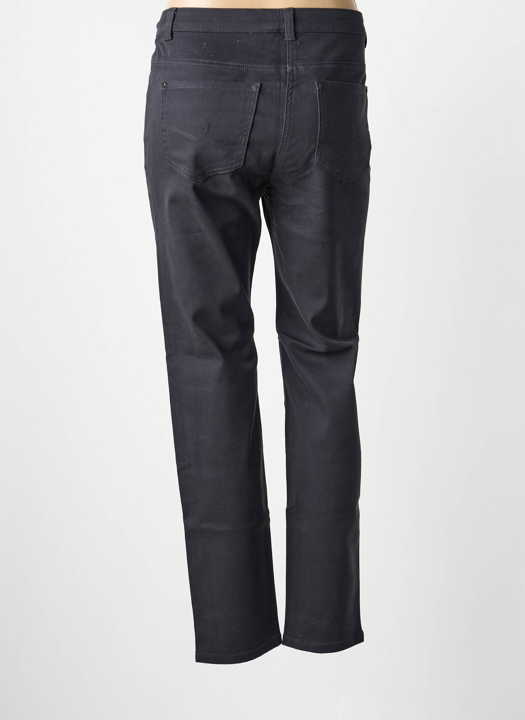 Pantalon droit stretch taille normale gris BARBARA LEBEK femme