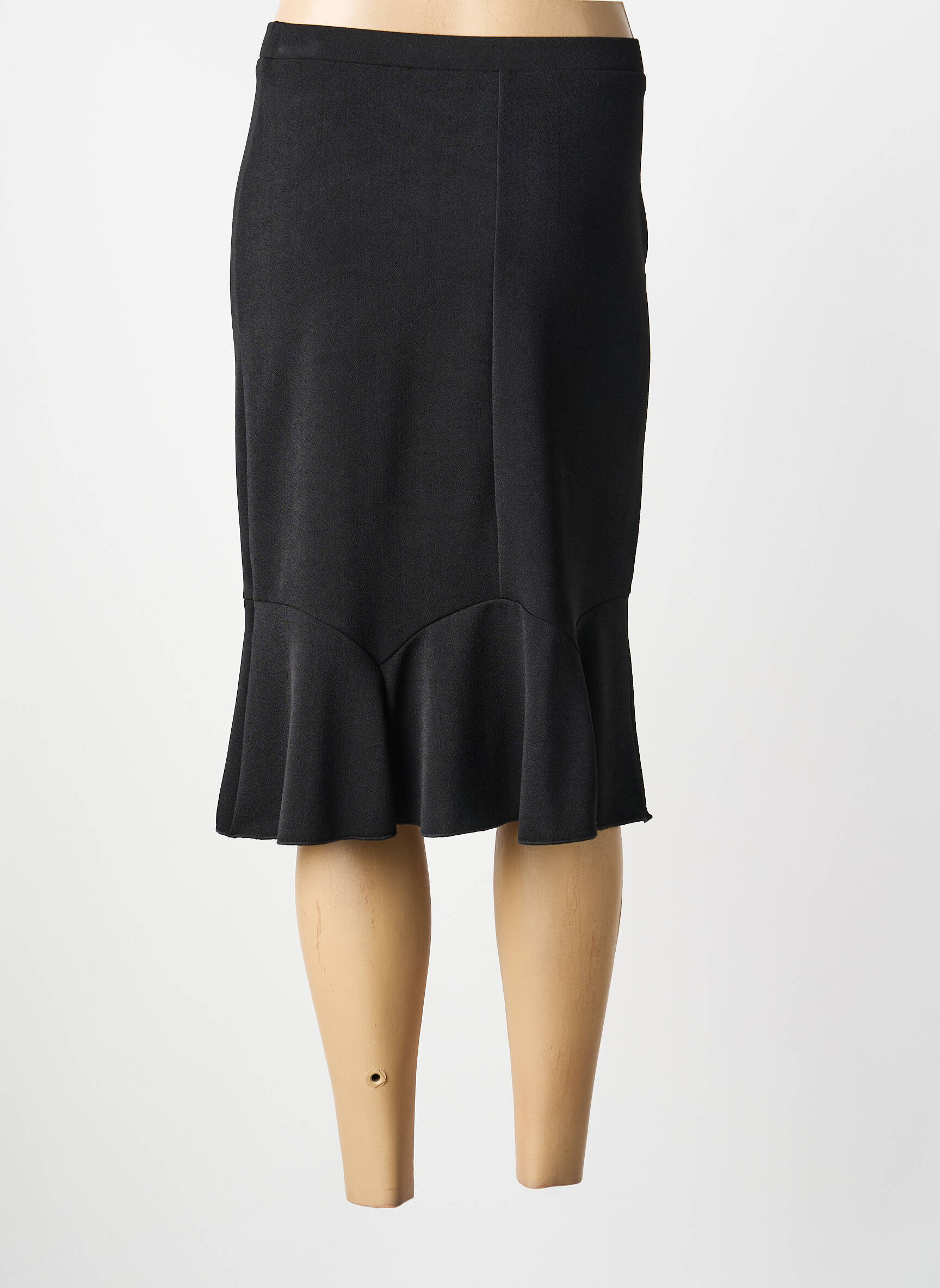 Jupe mi-longue stretch noir MERI & ESCA femme