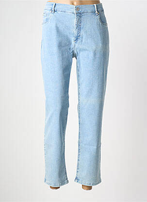 Jeans coupe slim stretch taille normale bleu ANNA MONTANA femme