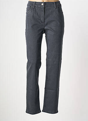 Jeans coupe slim stretch taille normale noir ANNA MONTANA femme
