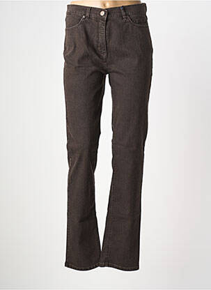 Jeans coupe slim stretch taille normale marron TONI femme