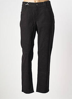 Pantalon slim stretch taille normale noir ANNA MONTANA femme