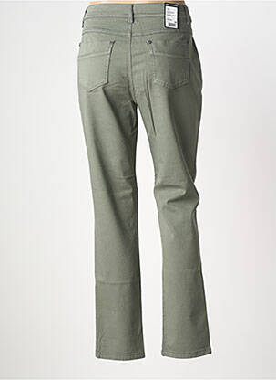 Pantalon slim tissage popeline taille normale vert ANNA MONTANA femme