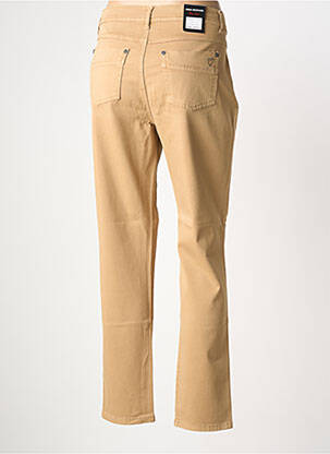 Pantalon slim tissage popeline taille normale beige ANNA MONTANA femme