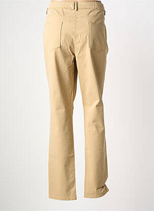 Pantalon slim tissage popeline taille normale beige ANANKE femme