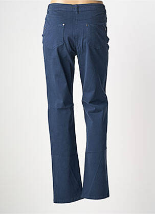 Pantalon slim tissage popeline taille normale bleu GUY DUBOUIS femme