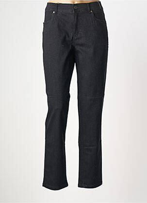 Jeans coupe slim stretch taille normale noir ANNA MONTANA femme