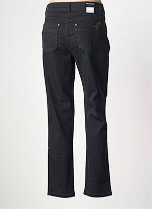 Jeans coupe slim stretch taille normale noir ANNA MONTANA femme