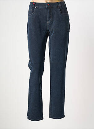 Jeans coupe slim stretch taille normale bleu ANNA MONTANA femme