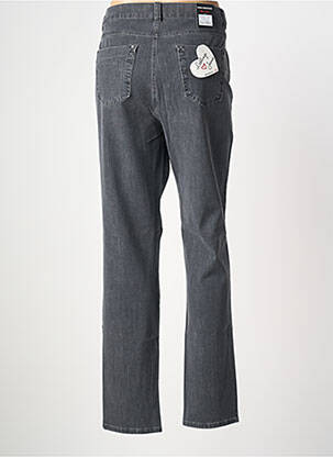 Jeans coupe slim stretch taille normale gris ANNA MONTANA femme