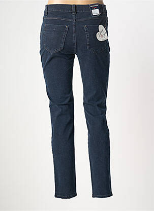 Jeans coupe slim stretch taille haute bleu ANNA MONTANA femme