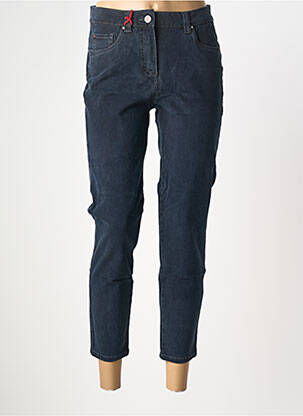 Jeans coupe slim stretch taille normale bleu ANNA MONTANA femme