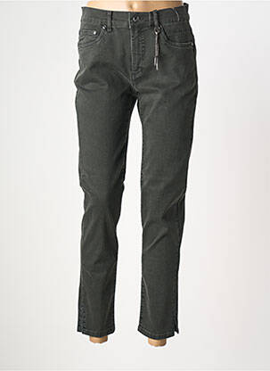 Jeans coupe slim stretch taille normale noir ANNA MONTANA femme