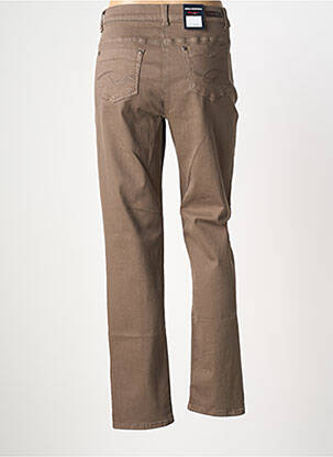 Jeans coupe slim stretch taille normale marron ANNA MONTANA femme