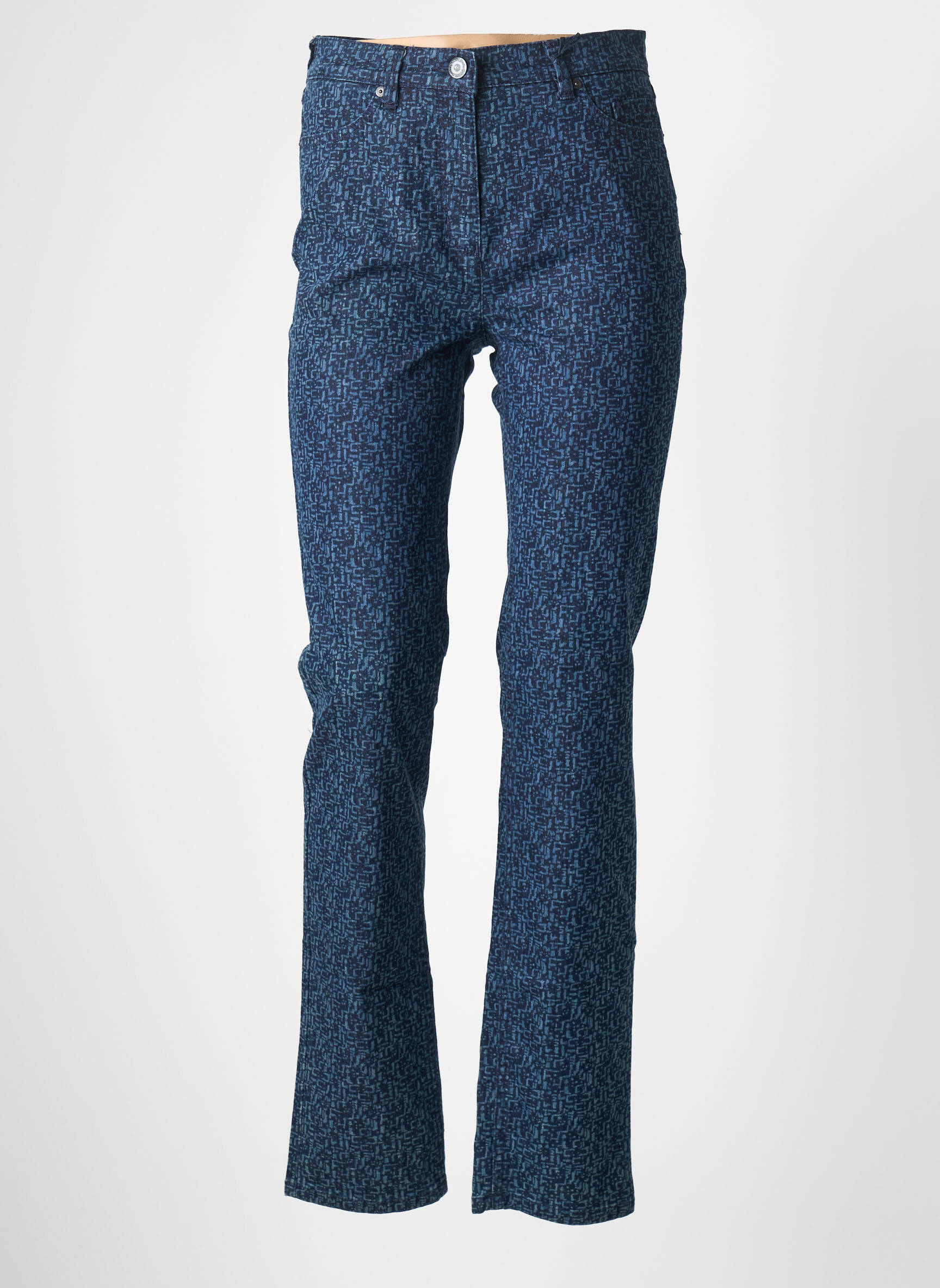 Jeans coupe slim stretch taille normale bleu TONI femme